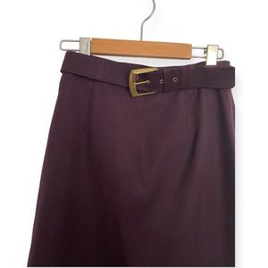 Belted Vintage Pencil Skirt